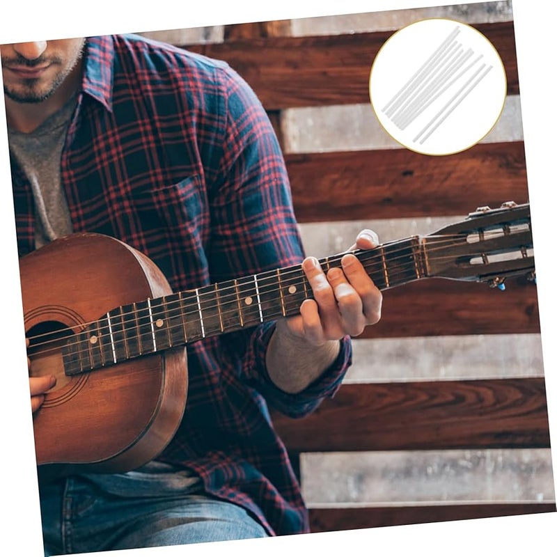 Kesyoo 10pcs White Plastic Guitar Fretboard Side Dot Inlay Markers - Image 4